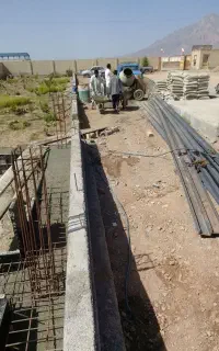 اجرایی سقف و ستون فندانسیون انجام داده میشود