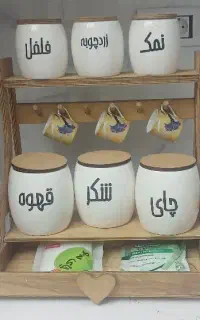 استند کافی بار چوبی