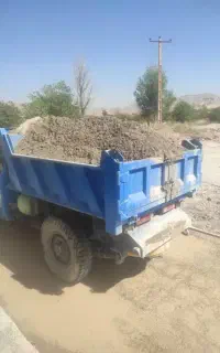 حمل  نخاله وماسه با نیسان جکی کمپرسی