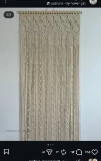 پرده مکرومه ترند