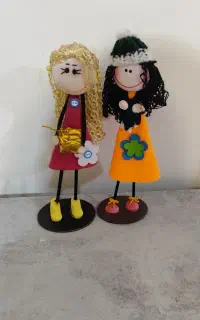 دو عدد عروسک تزئینی