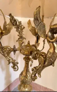 میز کنار سالنی برنز  اصل