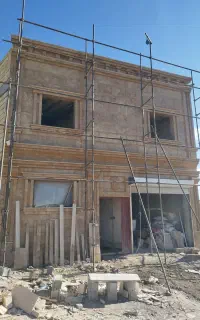 اجرای نما رومی و کاشی کاری