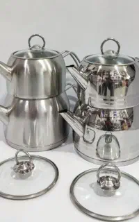 کتری قوری استیل کف چدن وارداتی