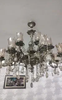 لوستر16شعله بسیارتمیز