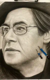 سفارش نقاشی سیاه قلم ورنگ روغن