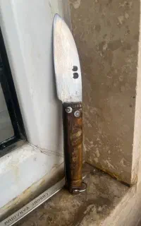 چاقو قدیمی دسته شاخ