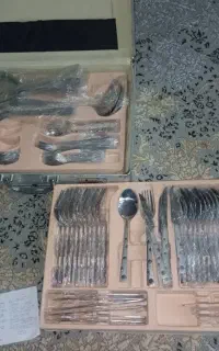 سرویس قاشق چنگال استیل نو