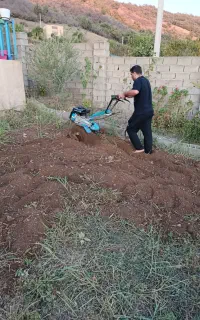 شخم زمین های باغی وکوچک باکولتیواتور