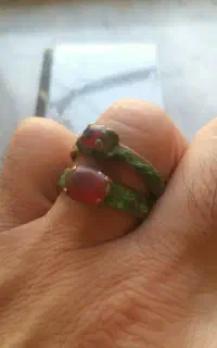 انگشتر قدیمی یاقوت کهنه ۲ عدد