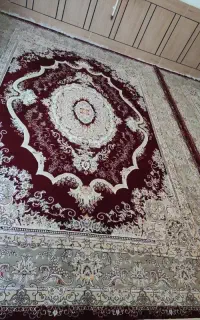 فروش دوتخته فرش۹متری و کناره ۵ متری نخ کامل