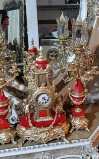 آینه وشمعدان وساعت دکوری