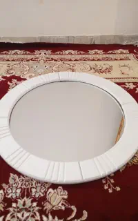 آینه قاب چوبی گرد