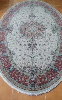 کناره فرش بیضی وقالیچه فروش  فوری