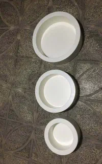 3 قاب دکوری سفید