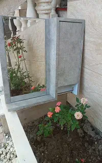آینه باکس طوسی