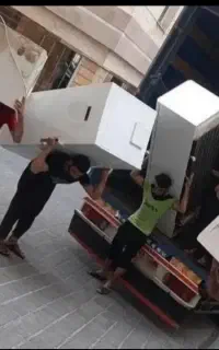 کارگرتنها یخچال ساید اثاث کشی اسباب منزل کارگرخالی