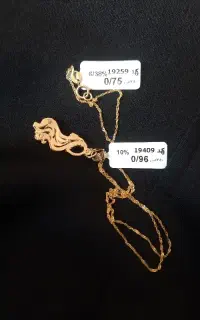 گردنبند و پلاک طلا