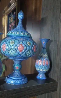 گلدان میناکاری