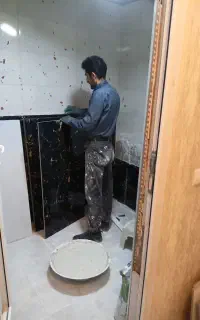 کاشیکاری،سرامیک کاری ،کاشی کاری ،تخریب