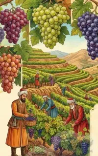 نهالستان انگور ارجمندی ،انگورکاران باستان