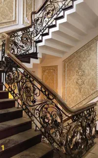 نرده راه پله و در فرفورژه