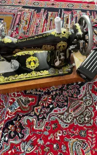 چرخ خیاطی برقی قدیمی مارشال