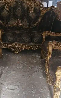 مبل هفت نفره سلطنتی سالم بدون زدگی