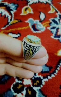 انگشتر نقره دست ساز فیروزه عیار بالا