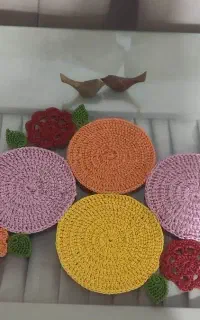 رومیزی رانر وجانمازهای گلدوزی شده