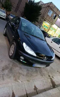 پژو 206 مدل ۱۳۸۲ مشکی کاملا پلمپ درحد
