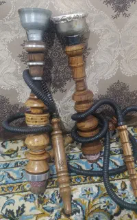 دو عدد قلیان دوسیب