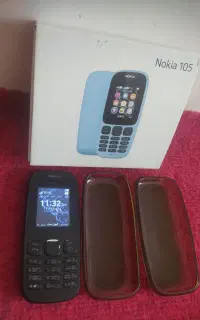 گوشی نوکیا 105 با کارتون و دو عدد کاور