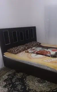 تخت ام دی اف دونفره با تشک دونفره طبی فنردار