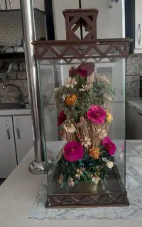گل مصنوعی باکس شیشه ای