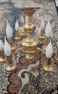 لوستر آبکاری شده طلایی