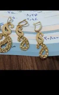 طلا نیم ست نو و بدون استفاده به قیمت تابلو