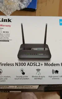 مودم دو آنتنه دلینک مدل Dsl -124 در حدنو