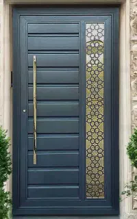 درب حیاطی طرح چوب (کد۱)