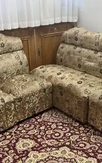 مبل 7نفره با میز شیشه‌ای