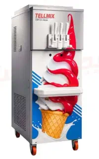 بستنی ساز قیفی تلمیکس 30 لیتری لبه رنگی