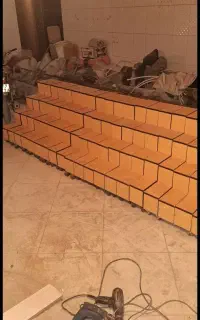 استندپله تمام ام دی اف،برانصب نمونه نرده  نمایشگاه