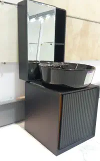 کابینت روشویی فولست مشکی