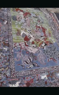 فرش طرح شکارگاه پونصد شونه