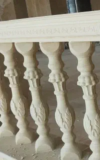 نرده صراحی سنگی گرد طرح جام