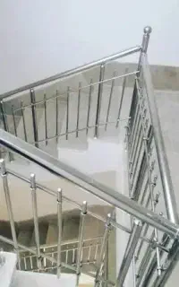 نرده استیل و درب آلومینیوم