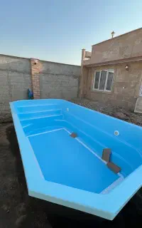 استخر فایبرگلاس ۳ در ۶ با تجهیزات و گرمایش