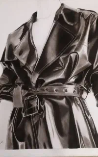 نقاشی چهره سیاه قلم