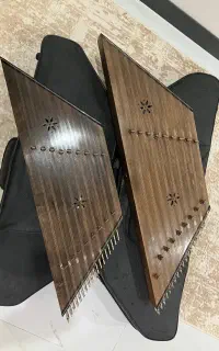 دوعدد سنتور دست ساز چوب گردو
