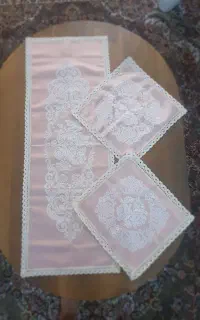 رانر و رو میزی کوچک۲ عدد
